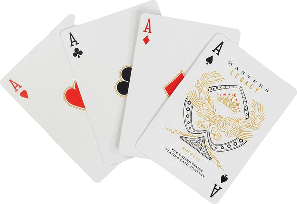 Bicycle Red Legacy Masters Playing Cards - for Games, Magic Tricks & More - USPCC Rider Back Deck