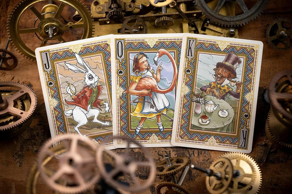 Kings Wild Project Alice in Wonderland Fine Quality Playing Cards, Poker Size Custom Index