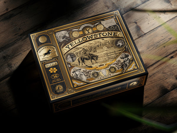 theory11 Yellowstone Jigsaw Puzzle - Dutton Ranch Montana - Officially Licensed 1,000 Piece Intermediate Puzzle for Ages 14+