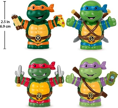 Little People Collector Teenage Mutant Ninja Turtles Special Edition Set, 4 Figures