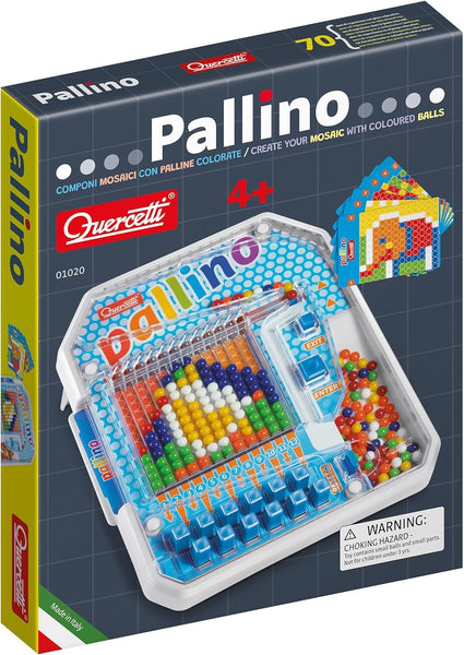Quercetti Pallino Colored Ball Mosaic Game, 1 Player Ages 4-8