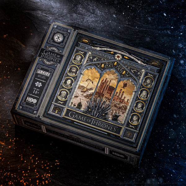 theory11 Game of Thrones Jigsaw Puzzle - Conquer the Seven Kingdoms - Officially Licensed 1,000 Piece Intermediate Puzzle for Ages 14+