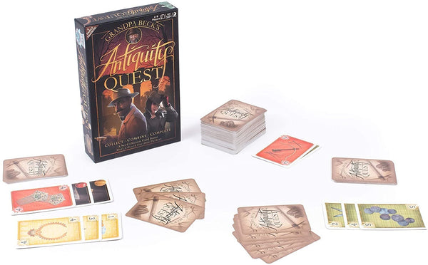 Grandpa Beck's Games - Antiquity Quest - A Set Collection Card Game Similar to Hand and Foot or Canasta, 2-8 Players Ages 10+ (First Edition)