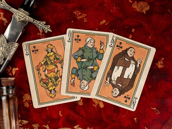 Kings Wild Project Romeo & Juliet Luxury Playing Cards - Standard Edition, Poker Size, Custom Index, Collectible Deck with Custom Hand-Ink Court Cards & Intricate Two-Way Seal Back Design