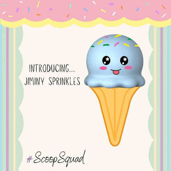 2 Pack Scoop Squad Squishy Ice Cream Scoops- Jiminy and Mighty