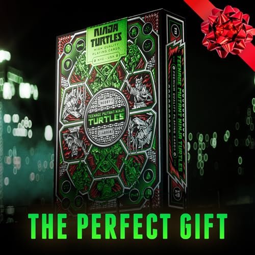 theory11 Teenage Mutant Ninja Turtles Premium Playing Cards, Poker Size Standard Index, Luxury Playing Cards
