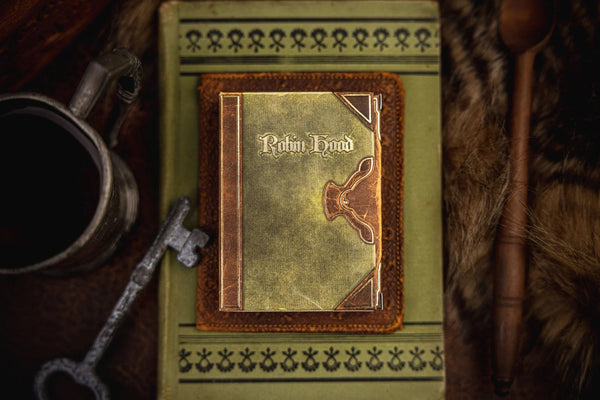 Kings Wild Project Robin Hood Luxury Playing Cards - Standard Edition, Poker Size, Custom Index, Hand‑Drawn Bayeux Tapestry‑Style Artwork