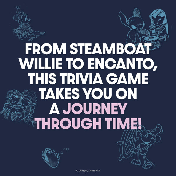 PlayMonster The Magical World of Disney Trivia Board Game - Blue Box Edition - 1,250 Questions for Disney Fans, Family & Travel Game, 2+ Players Ages 6+
