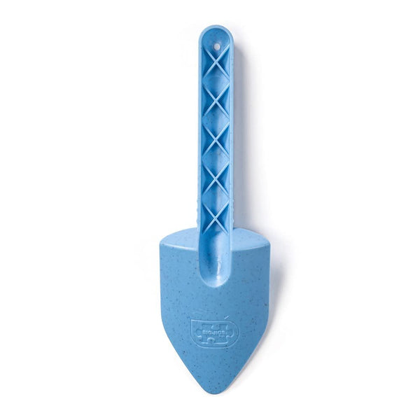 Bigjigs Toys Eco Spade for Kids (Powder Blue) - 20.5cm Wheat Fibre Toy Spade, Quality Sand Toys, Holiday Toys for Toddlers, Sand Shovels
