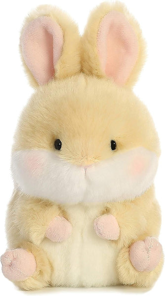 Aurora® Round Rolly Pet™ Lively Bunny™ Stuffed Animal - Adorable Companions - On-The-Go Fun - Brown 5 Inches