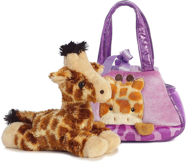 Aurora® Fashionable Fancy Pals™ Jungle Bundles Giraffe Stuffed Animal - On-The-go Companions - Stylish Accessories - Multicolor 7 Inches