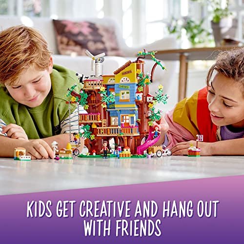 LEGO Friends Friendship Tree House 41703 Set with Mia Mini Doll, Nature Eco Care Educational Toy, Gifts for Kids, Girls and Boys Ages 8+