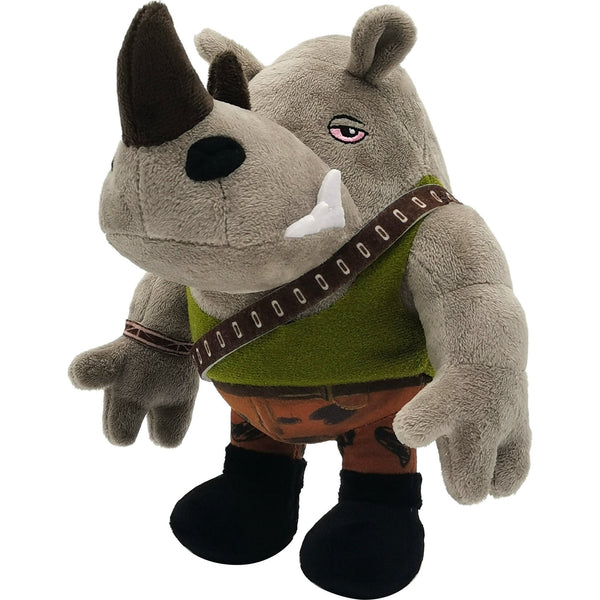 Mattel Teenage Mutant Ninja Turtles: Mutant Mayhem Rocksteady Plush Toy, 8 in Soft Stuffed Animal, Movie-Inspired Character Figure, Ages 3+