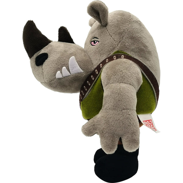 Mattel Teenage Mutant Ninja Turtles: Mutant Mayhem Rocksteady Plush Toy, 8 in Soft Stuffed Animal, Movie-Inspired Character Figure, Ages 3+