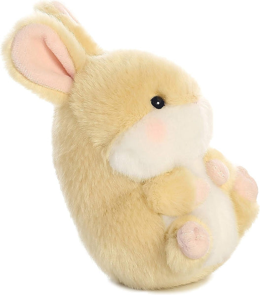 Aurora® Round Rolly Pet™ Lively Bunny™ Stuffed Animal - Adorable Companions - On-The-Go Fun - Brown 5 Inches