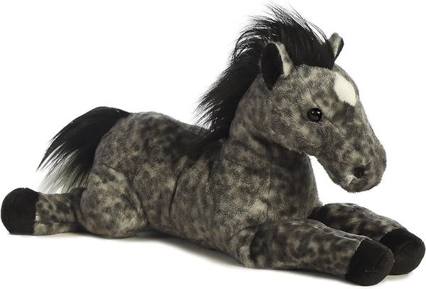 Aurora® Adorable Flopsie™ Jack™ Stuffed Animal - Playful Ease - Timeless Companions - Gray 12 Inches