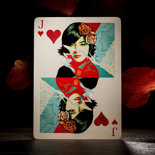 theory11 OBEY Collage Edition Premium Playing Cards, Poker Size Standard Index