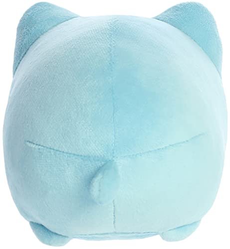 Aurora® Enchanting Tasty Peach® Marble Soda Meowchi Stuffed Animal - Bright & Colorful Design - Showpiece Plush - Blue 7 Inches