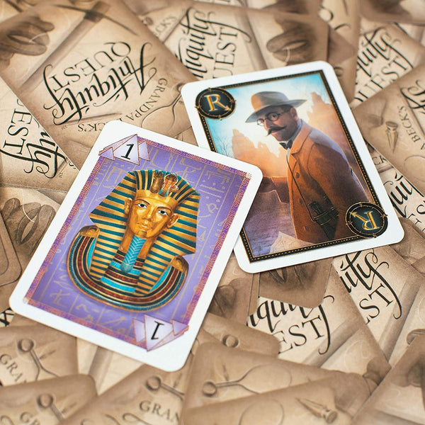Grandpa Beck's Games - Antiquity Quest - A Set Collection Card Game Similar to Hand and Foot or Canasta, 2-8 Players Ages 10+ (First Edition)