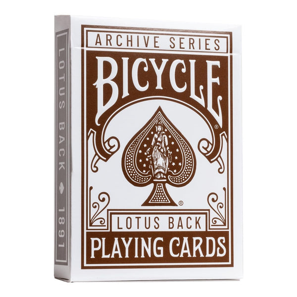 Bicycle Archive Series Lotus Back 1891 Playing Cards, Poker Size Standard Index
