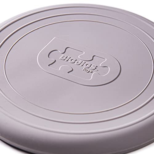 Bigjigs Toys Frisbee Flying Disc (Stone Grey) - Silicone Frisbee for Kids, Quality Flying Saucers, Beach Toys & Garden Toys, Holiday Toys for Toddlers