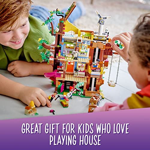 LEGO Friends Friendship Tree House 41703 Set with Mia Mini Doll, Nature Eco Care Educational Toy, Gifts for Kids, Girls and Boys Ages 8+