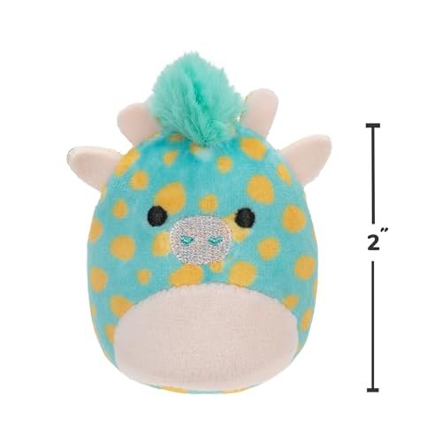 Squishville SQM0508 Safari Squad, Super Soft Mini Squishmallows, 2" Plush Figures, Pack of 6