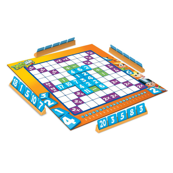 Family Games America - Mathable Junior - The Cross Number Game, 60 Piece Set, 2-4 Players Ages 5+