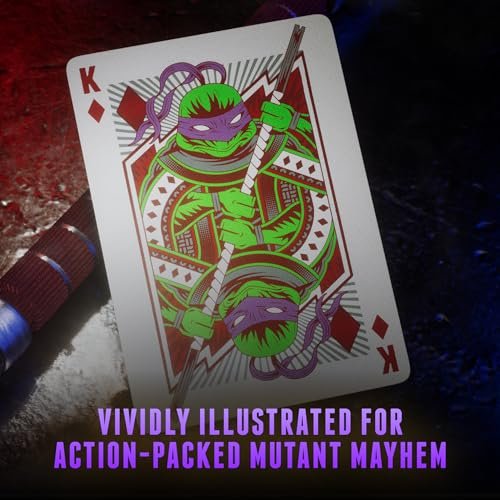 theory11 Teenage Mutant Ninja Turtles Premium Playing Cards, Poker Size Standard Index, Luxury Playing Cards