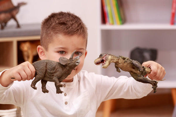 Papo Green Running T-Rex Dinosaur Figure - Realistic Hand-Painted PVC Tyrannosaurus Rex with Articulated Jaw (55027)