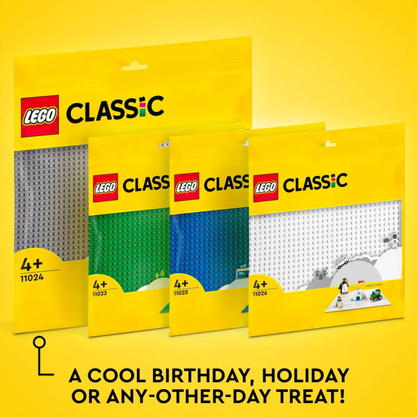 LEGO Classic White Baseplate Building Kit, 1 pc, Ages 4+