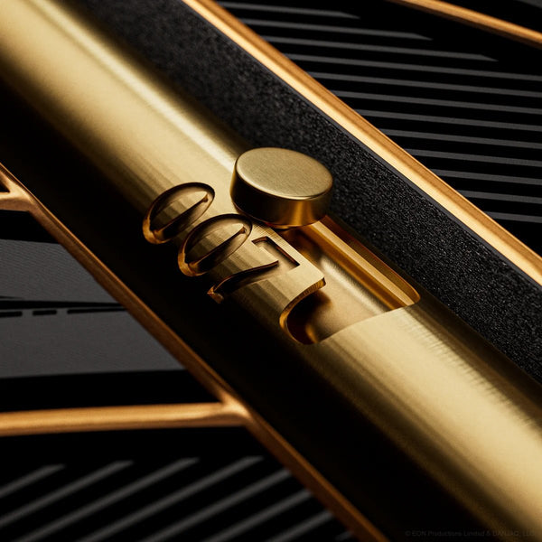 theory11 James Bond 007 Special Edition Box Set – Collector Playing Cards with 3 Gold Edition Decks + Solid Brass 007 Pen & Secret Hidden Compartment – Luxury Gift for 007 Fans & Card Enthusiasts
