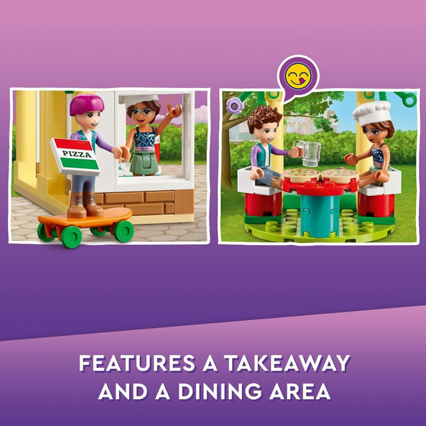 LEGO Friends Heartlake City Pizzeria 41705 Restaurant Set, Creative Gift for Grandchildren, Toys for Kids 5 Plus Years Old with Olivia & Ethan Mini-Dolls
