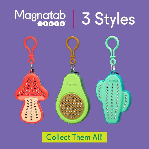 Magnatab Minis - Sensory Toys, Magnetic Drawing Tool, Toddler Writing Practice, Sensory Play, Fidget Toys, Stylus Included, Travel-Friendly, Ages 3+ - Cactus