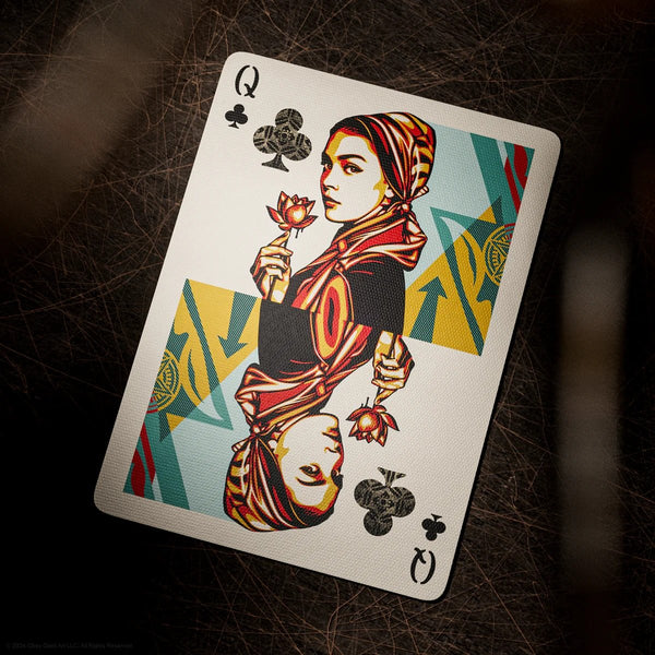 theory11 OBEY Gold Edition Premium Playing Cards, Poker Size Standard Index