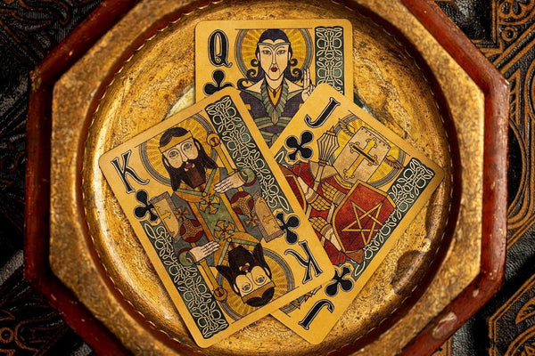 Kings Wild Project Arthurian Holy Grail Edition Luxury Playing Cards by Jackson Robinson, Poker Size Custom Index