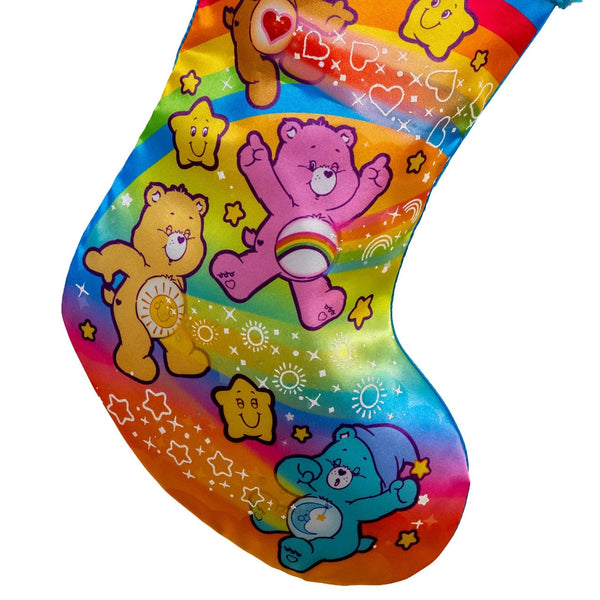 Kurt S. Adler Care Bears Character Care Bear Stare Christmas Stocking, Holiday Fireplace Decor, Collectible Stocking for Mantel or Wall