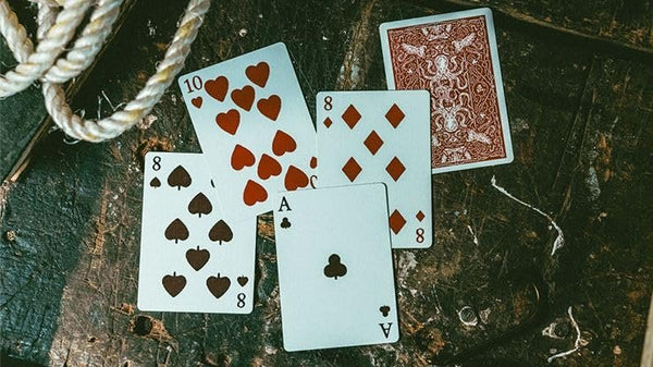 Red Seafarers Playing Cards by Joker and The Thief