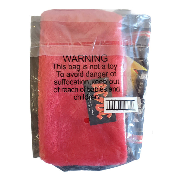 Kurt S. Adler AC/DC "For Those About To Rock" Christmas Stocking, Red and Black, 19 in.