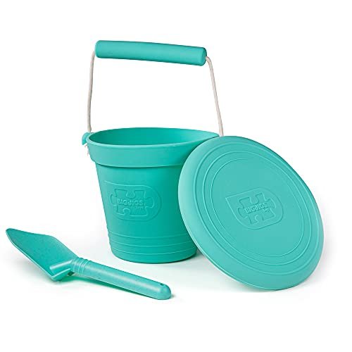 Bigjigs Toys Frisbee Flying Disc (Eggshell Green) - Silicone Frisbee for Kids, Quality Flying Saucers, Beach Toys & Garden Toys, Holiday Toys for Toddlers