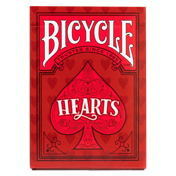 Bicycle Hearts Playing Cards, Highlighted Cards and Rules for The Trick-Taking Card Game, Poker Size Standard Index