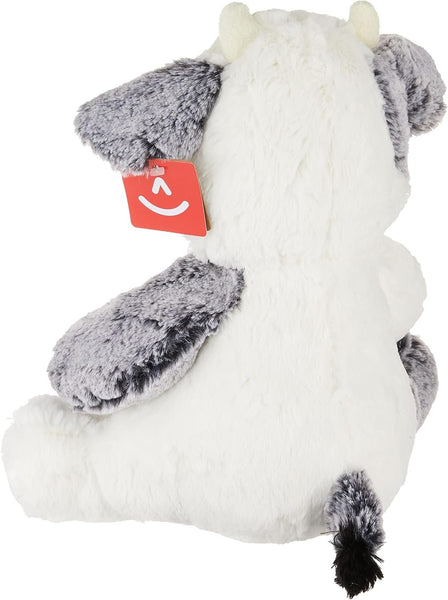 Aurora® Snuggly Sweet & Softer™ Cow Stuffed Animal - Comforting Companion - Imaginative Play - White 9 Inches