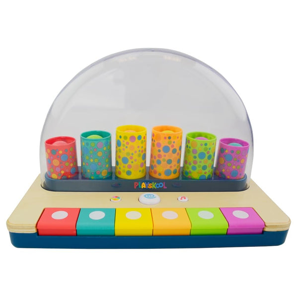 Playskool Little Wonders Pop-A-Tune Toy - Colorful Tubes & Keys Teach Cause & Effect - Silly Sounds and Classic Piano - for 12 Months+