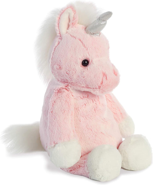 Aurora® Snuggly Sweet & Softer™ Cow Stuffed Animal - Comforting Companion - Imaginative Play - White 9 Inches