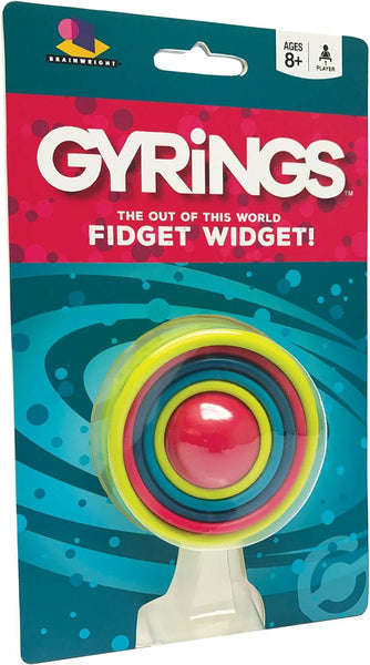 Brainwright Gyrings - The Out of This World Fidget Widget, 1 Player Ages 8+, Multi-colored, 5"