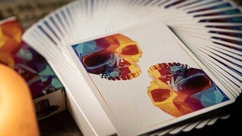 Murphy’s Magic Memento Mori Genesis Playing Cards - Premium Designer Deck by Adrian Valenzuela, 3D Low-Poly Skull Artwork, Collectible Magic & Cardistry Deck