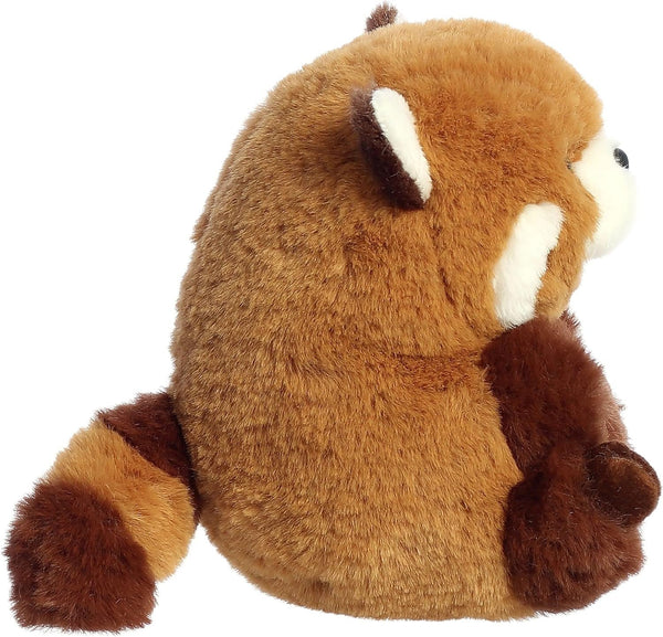 Aurora® Round Rolly Pet™ AKI Red Panda™ Stuffed Animal - Adorable Companions - On-The-Go Fun - Brown 5 Inches
