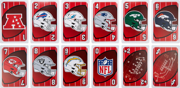 Mattel Games Giant UNO NFL Game for Kids, Adults & Family with Oversized Cards, 2-10 Players Ages 7+