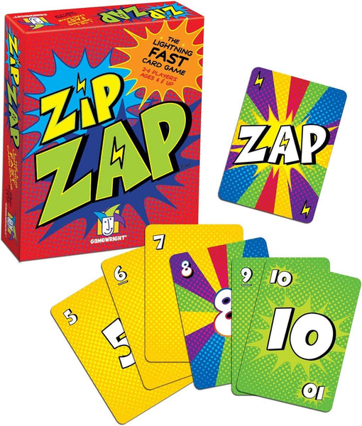 Gamewright Zip Zap - The Lightning Fast Card Game, 2-6 Players Ages 6+