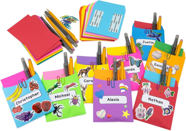 Hygloss self Adhesive Orange Library Cards, Cantaloupe, 30 Piece